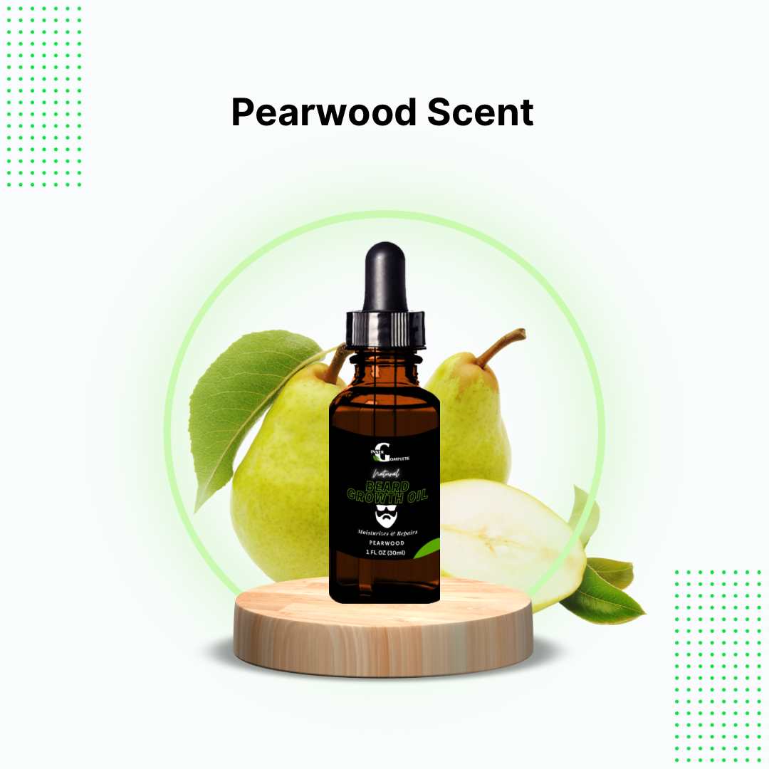 Natural Beard Growth Oil - Pearwood Scent Inner G Complete Wellness 
